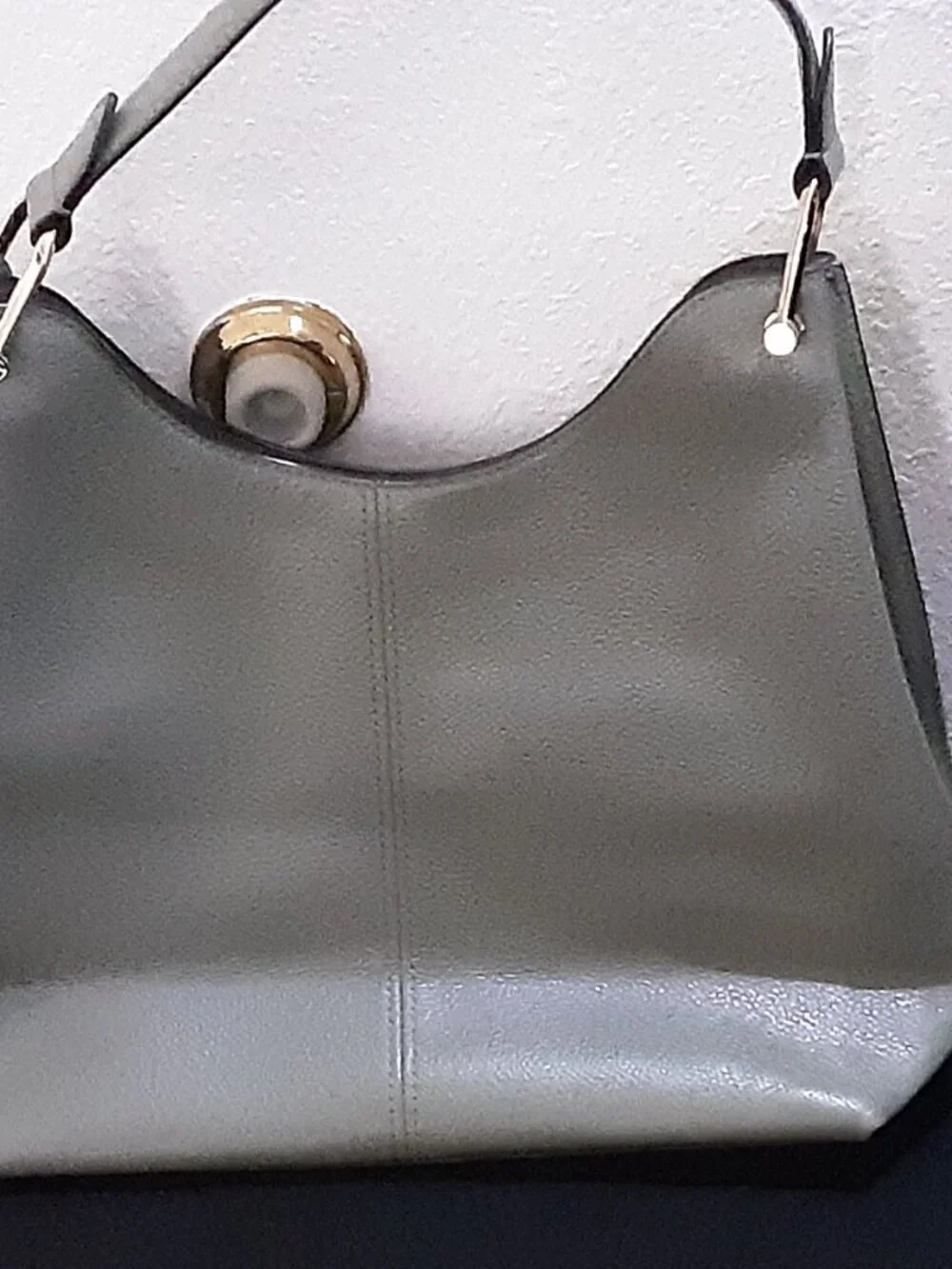 Michael Kors Joan Green Slouchy Hobo Shoulder Bag Perforated MK Monogram